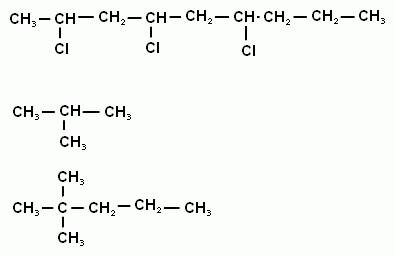 Составить формулу а)2,4,6-трихлорнонан б)изобутан в)2,2 диметилпентан