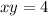 xy=4