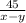 \frac{45}{x-y}