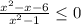 \frac{x^{2}-x-6}{x^{2}-1}\leq0