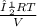  \frac{νRT}{V} 