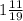 1 \frac{11}{19}