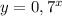 y=0,7^x