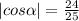 |cos\alpha|=\frac{24}{25}