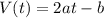 V(t)=2a t-b