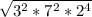 \sqrt{3^{2}*7^{2}*2^{4}}