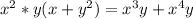 x^2*y(x+y^2)=x^3y+x^4y