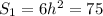 S_1=6h^2=75