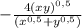 -\frac{4(xy)^{0,5}}{(x^{0,5}+y^{0,5})}