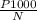  \frac{P 1000}{N} 