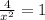 \frac{4}{x^2} = 1