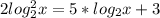 2log_{2}^{2}x=5*{log_{2}x}+ 3