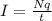 I=\frac{Nq}{t}