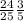 \frac{24}{25} \frac{3}{5}