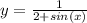 y=\frac{1}{2+sin(x)}