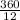  \frac{360}{12} 