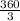  \frac{360}{3} 