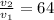 \frac{v_2}{v_1} = 64