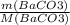 \frac{m(BaCO3)}{M(BaCO3)}