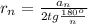 r_n=\frac{a_n}{2tg \frac{180^o}{n}}