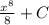 \frac{x^8}{8}+C