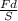 \frac {Fd} S