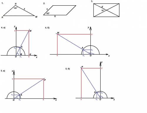 1. в треугольнике mnk уголmnk = 150°, mn = 8, а площадь тре¬угольника равна 20. найдите nk. 2. в пар