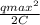 \frac{qmax^{2}}{2C}