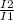 \frac{I2}{I1}