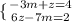 \\\{ {{-3m+z=4} \atop {6z-7m=2}} \right.