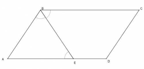 Упаралелограмі бісектриса тупого кута який дорівнює 120 градусів , ділить його сторону на відрізки 5
