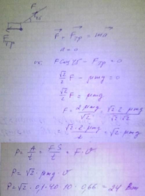 9класс решитьчеловек тянет груженые санки массой m=40 кг по горизонтальной заснеженной дороге с пост