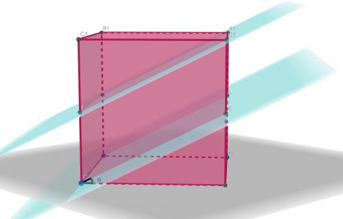 Решите , ! в кубе abcda1b1c1d1 найдите тангенс угла между плоскостью abc и плоскостью, проходящей че