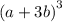 \left(a + 3b\right)^3