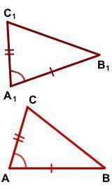Определение равенства треугольников. докажите первый признак равенства треугольников