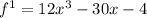 f^{1}=12x^{3}-30x-4