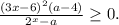 \frac{(3x-6)^2(a-4)}{2^x-a}\ge 0.