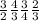 \frac{3}{2} \frac{4}{3} \frac{3}{4} \frac{2}{3}