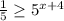 \frac{1}{5}\geq5^{x+4}