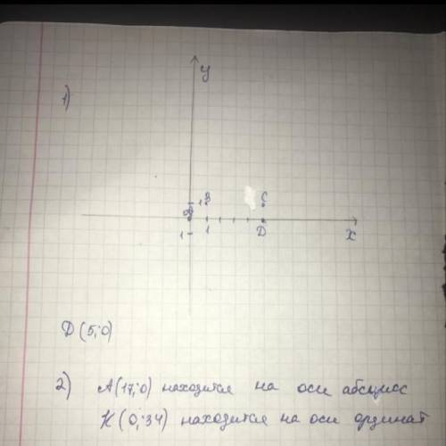 Много ! 1. известно , что точки а,в,с,d - вершины прямоугольника. дано: a (0; 0) b (0; 1) c (5; 1) о