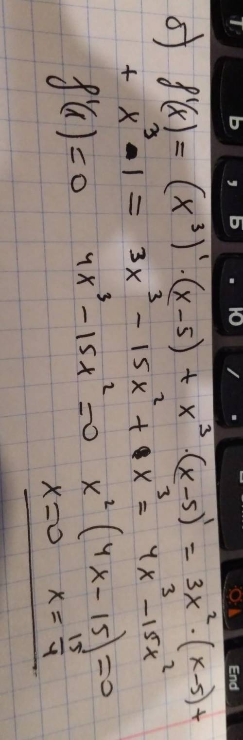 Найдите экстремумы функции а)f(x)=x^2(x+1) б)f(x)=x^3(x-5)​