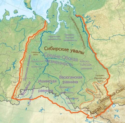 Сплан описания формы рельефа : западно-сибирская равнина 1 определите,какие карты необходимы для опи