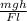 \frac{mgh}{Fl}