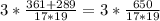 3*\frac{361+289}{17*19}=3*\frac{650}{17*19}