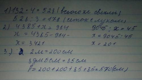 Реши в магазине 132 пакета свеклы по 4 кг и столько же кг лука в сетках по 3 кг .сколько было сеток