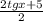 \frac{2tgx+5}{2}