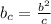 b_{c}= \frac{b^{2}}{c}