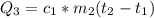 Q_3 = c_1*m_2(t_2-t_1)