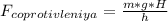 F_{coprotivleniya} = \frac{m*g*H}{h}