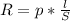 R = p*\frac{l}{S}